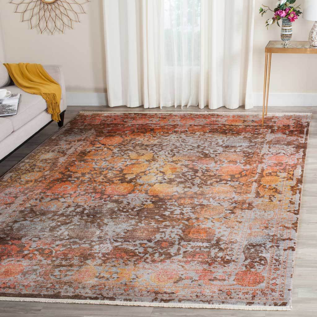 Vintage Persian Abrash Brown/Multi Area Rug - Image 6