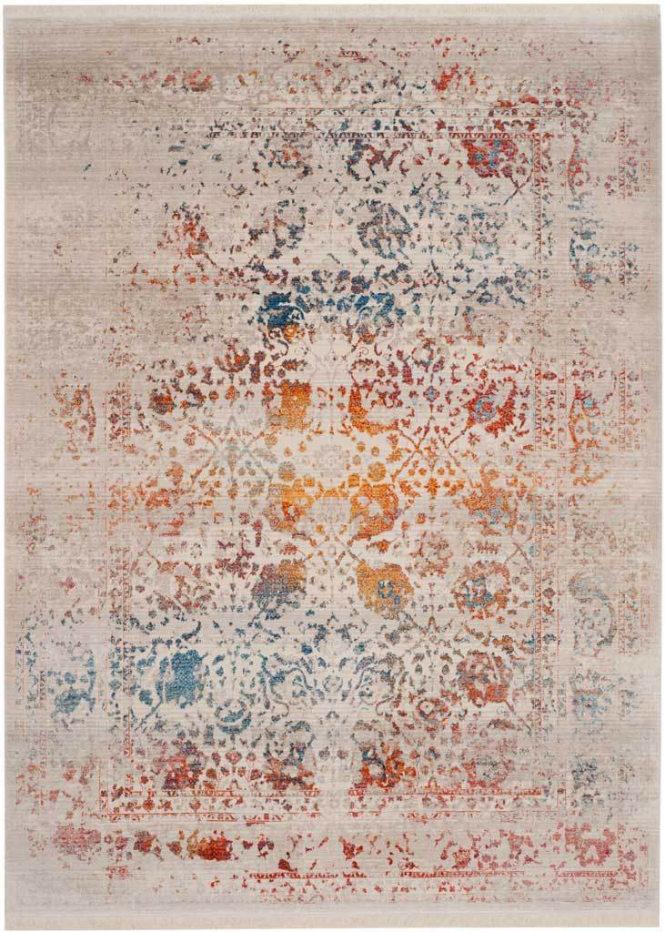 Vintage Persian Abrash Light Gray/Multi Area Rug - Image 2