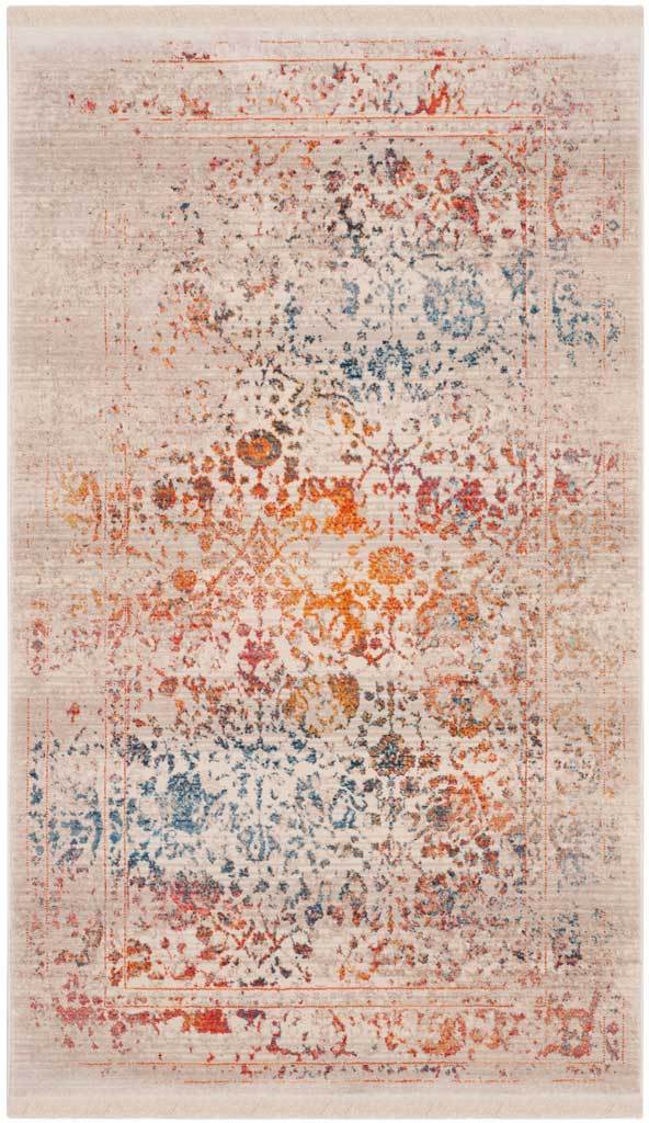 Vintage Persian Abrash Light Gray/Multi Area Rug - Image 3