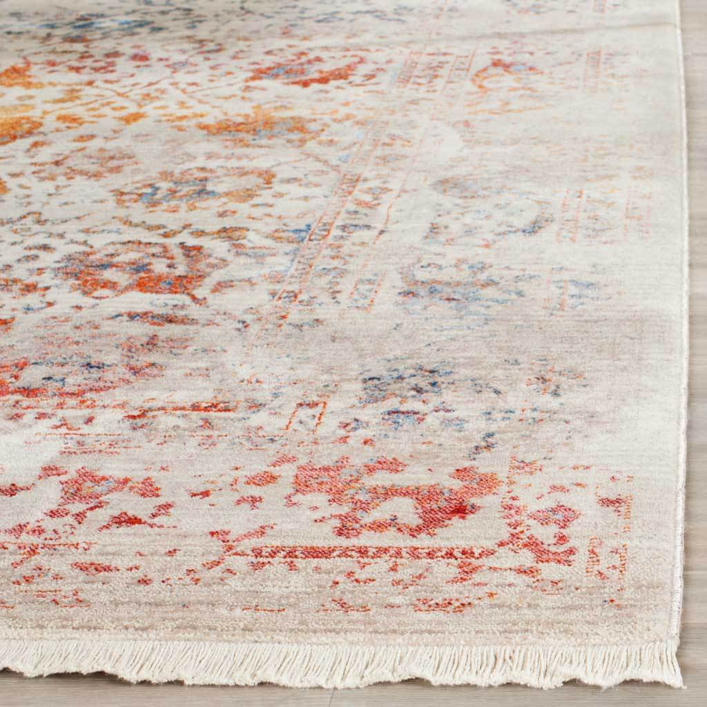Vintage Persian Abrash Light Gray/Multi Area Rug - Image 4