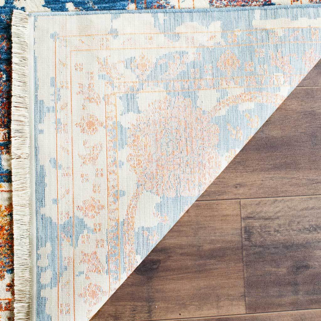 Vintage Persian Abrash Turquoise/Multi Area Rug - Image 6