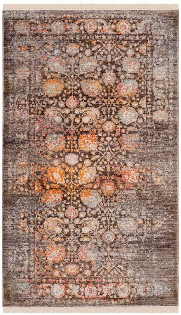 Vintage Persian Autumn Brown/Multi Area Rug - Image 3