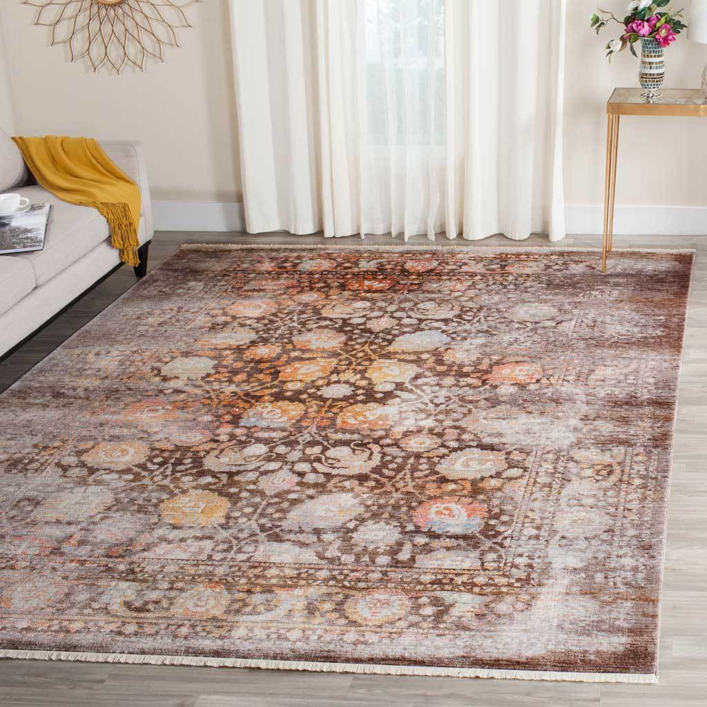 Vintage Persian Autumn Brown/Multi Area Rug - Image 6