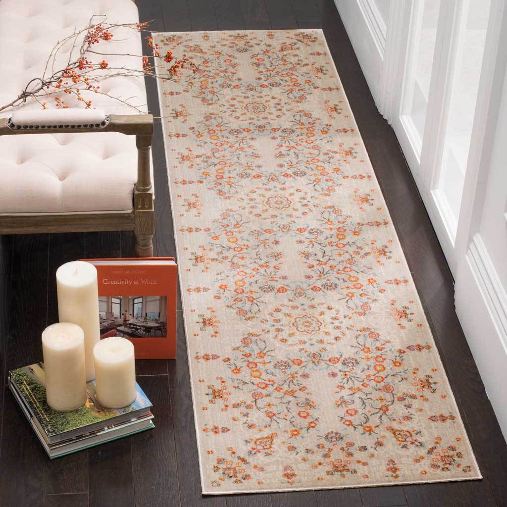 Vintage Persian Gray/Multi Runner Rug - Image 3