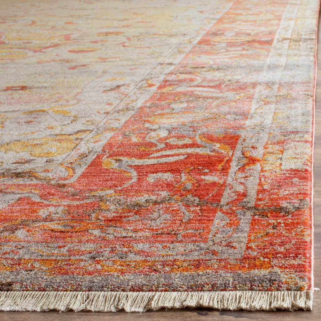 Vintage Persian Saffron/Cream Area Rug - Image 4