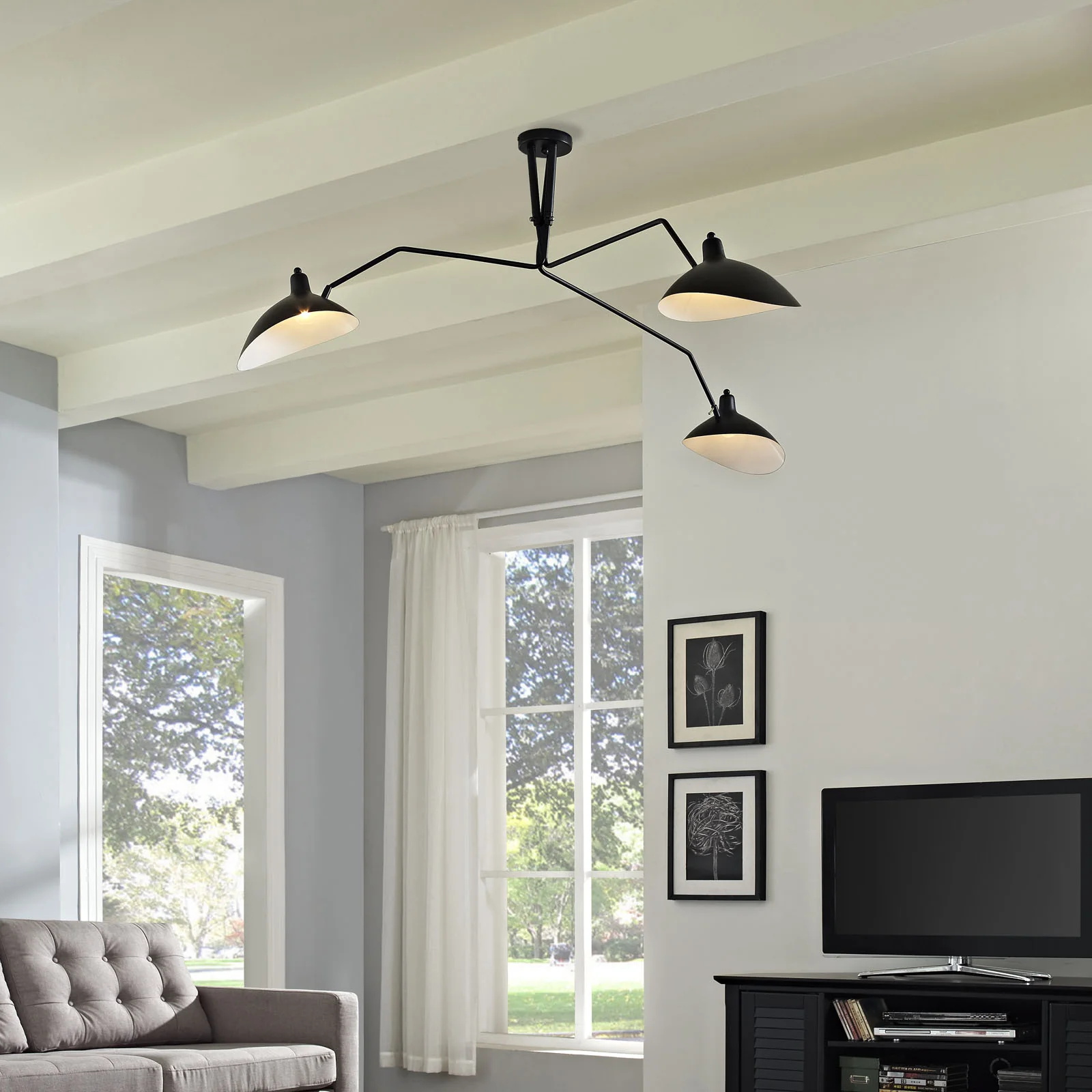 Virtue Ceiling Fixture Black - Image 4