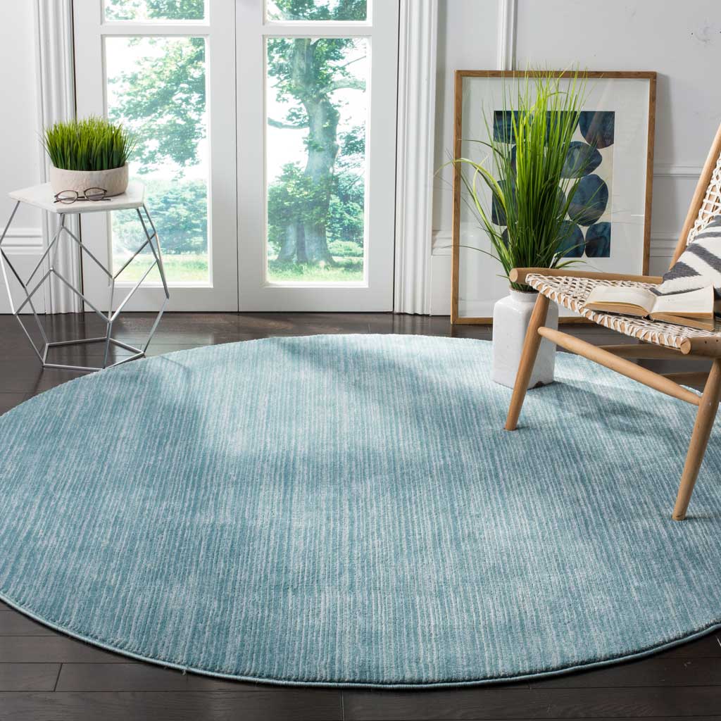Vision Aqua Round Rug - Image 3