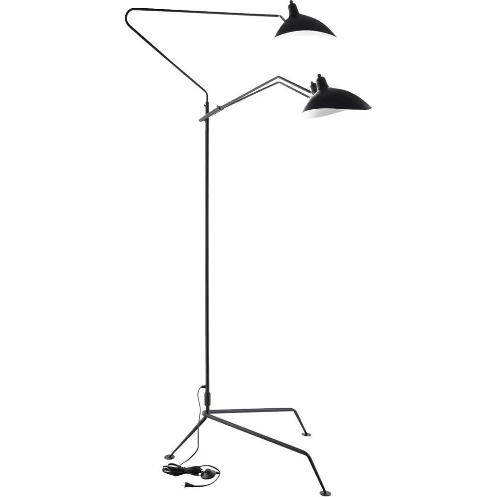 Vision Stainless Steel Floor Lamp Black - Image 2