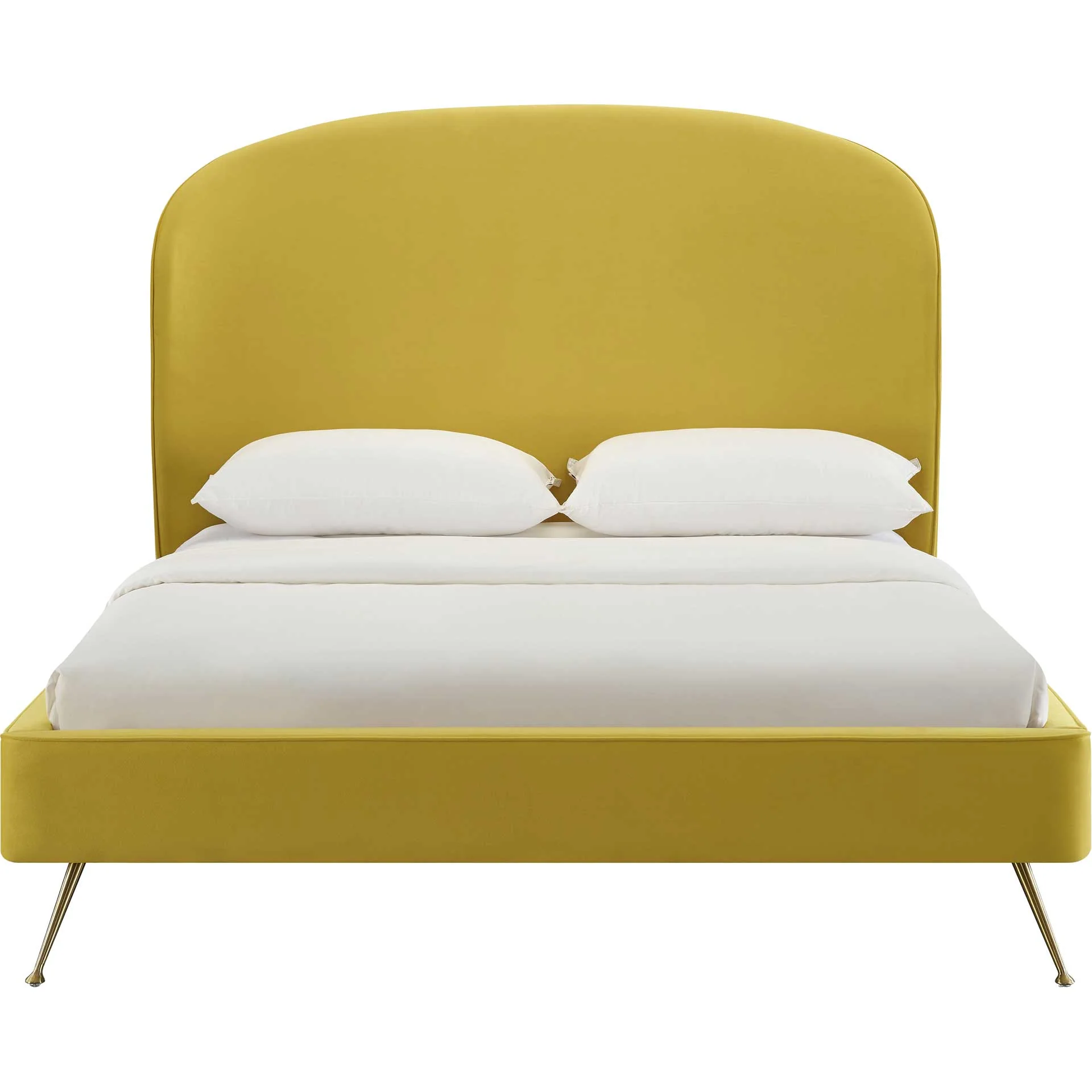 Vivify Velvet Bed Gold - Image 2