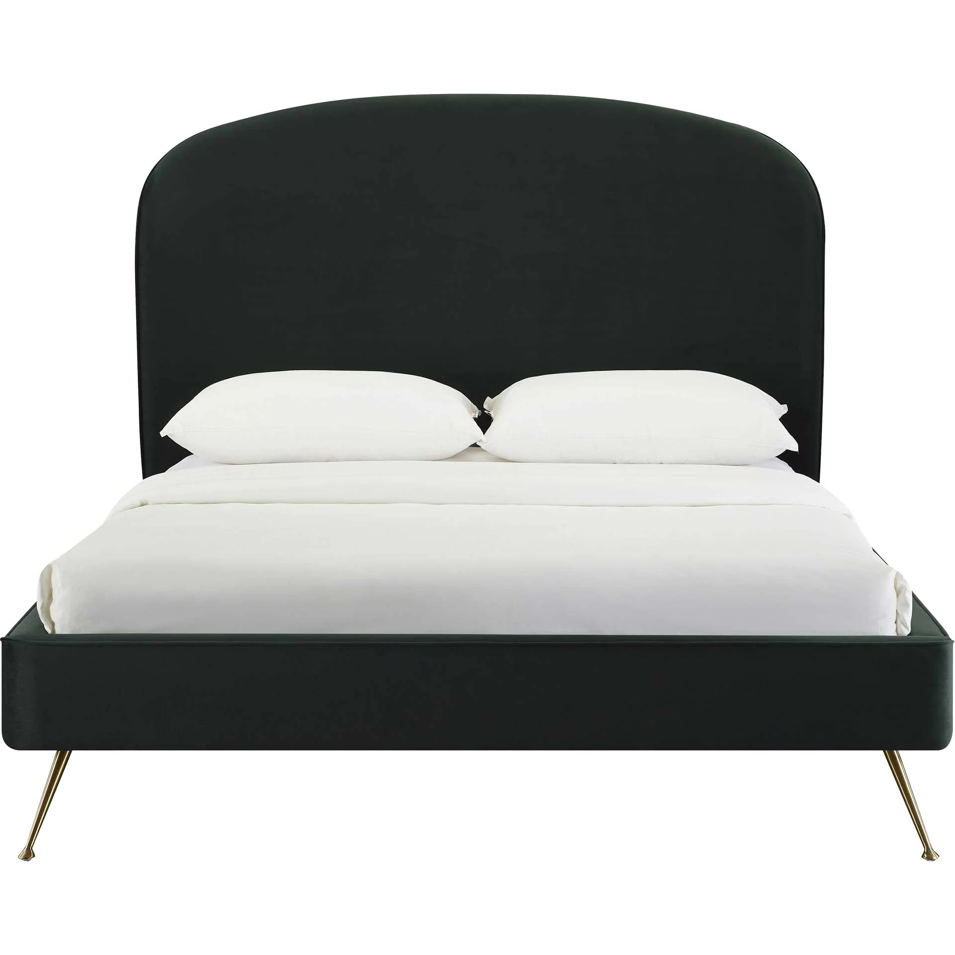 Vivify Velvet Bed Green - Image 2