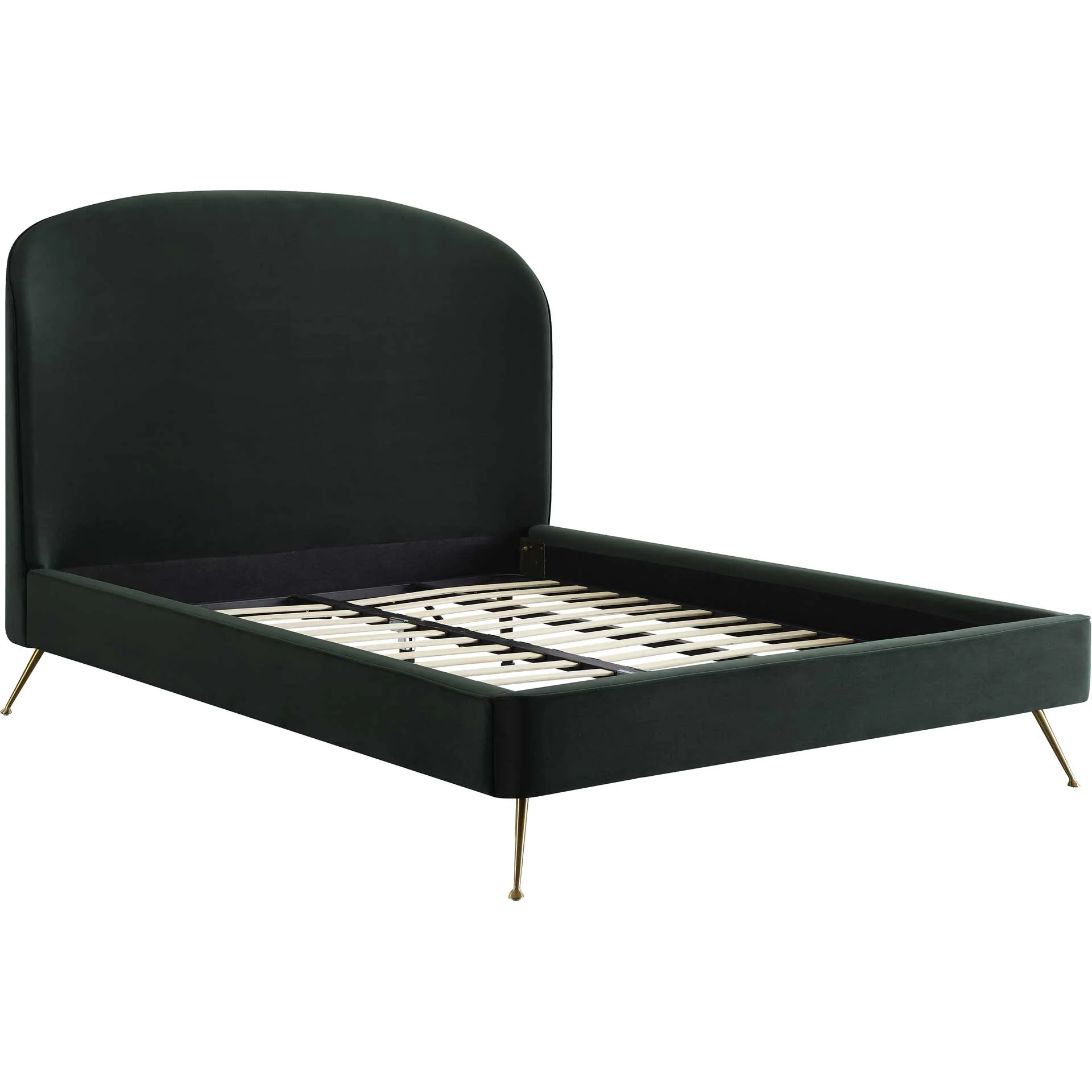 Vivify Velvet Bed Green - Image 3