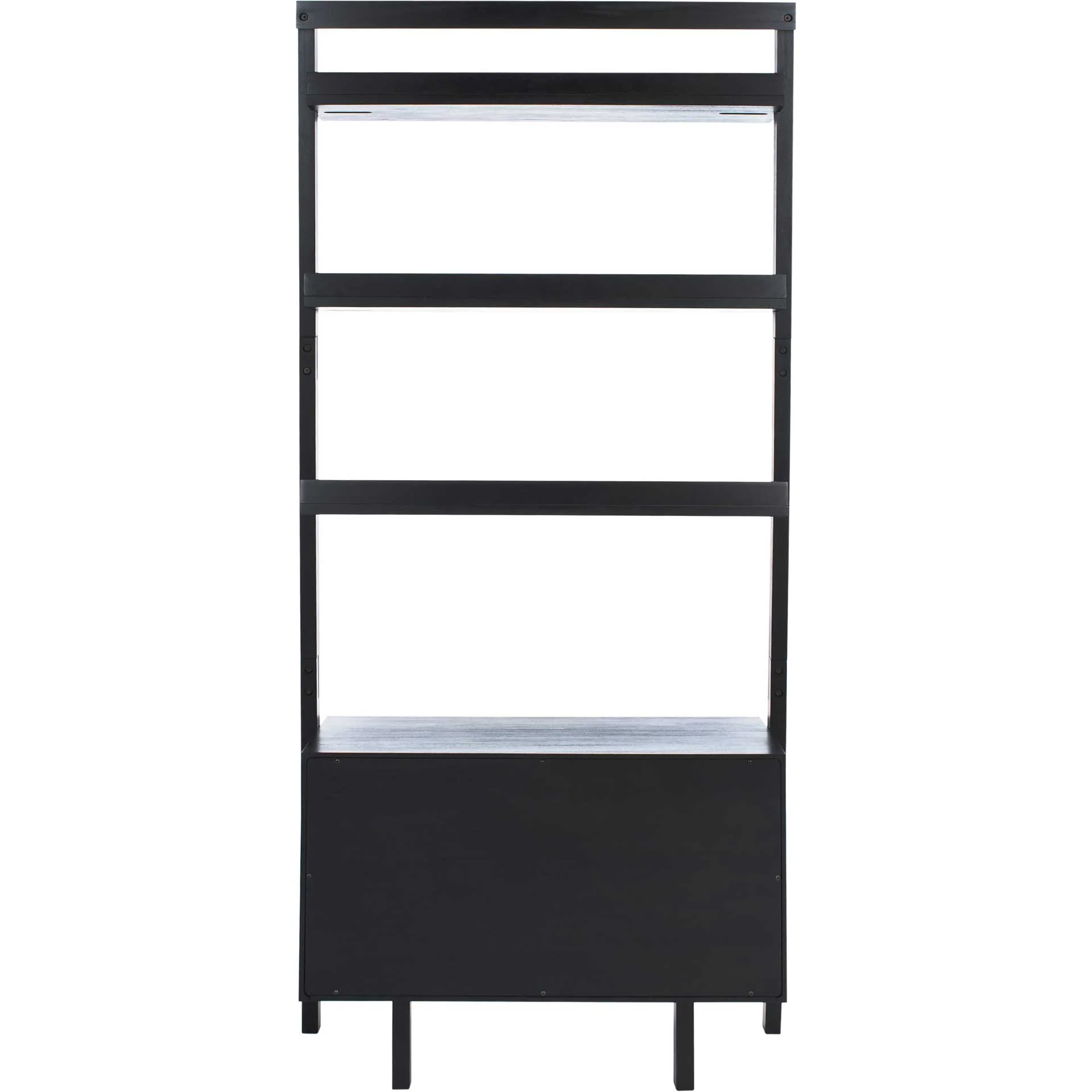 Vladan 3 Shelf 1 Door Etagere Black - Image 3