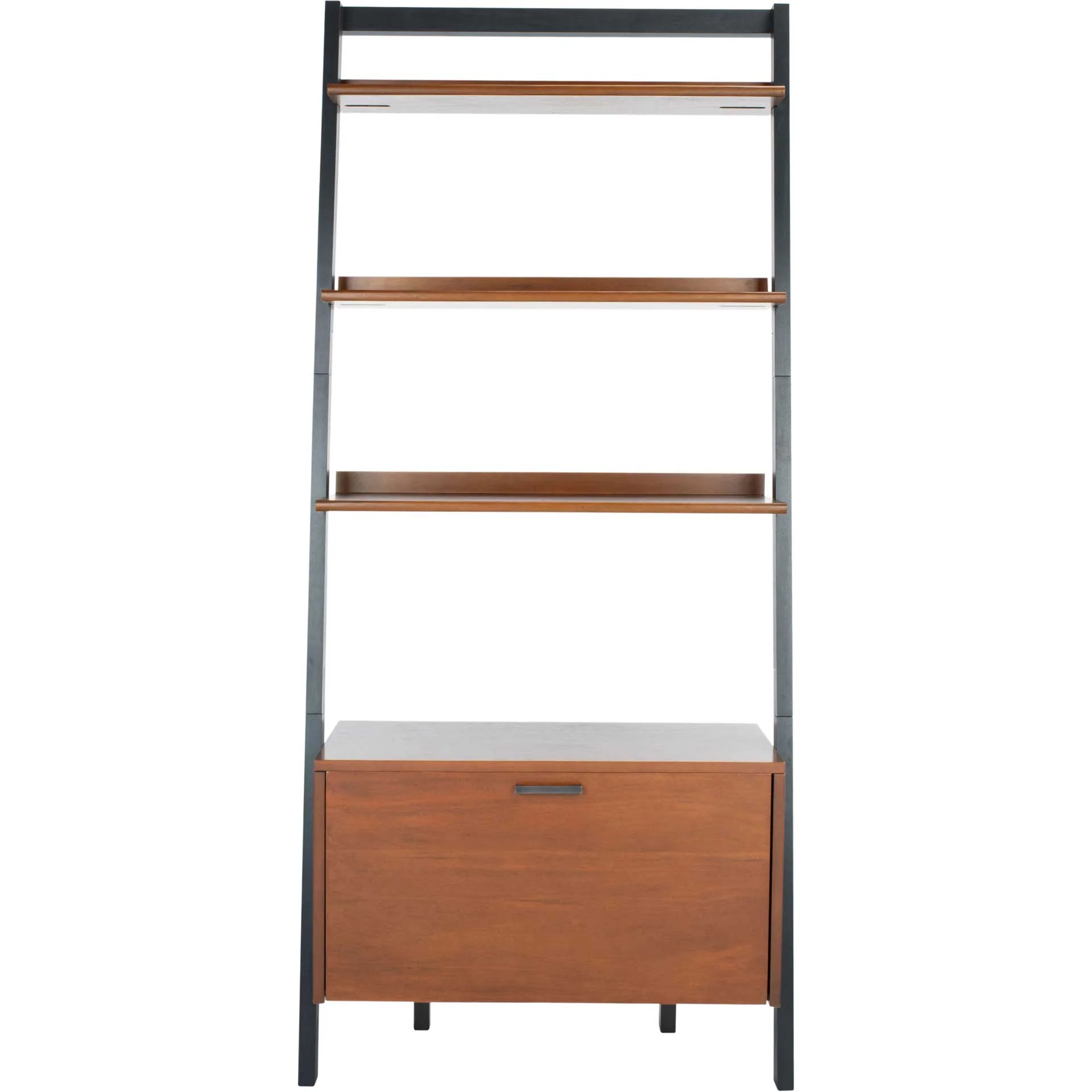 Vladan 3 Shelf 1 Door Etagere Honey Brown/Charcoal - Image 2