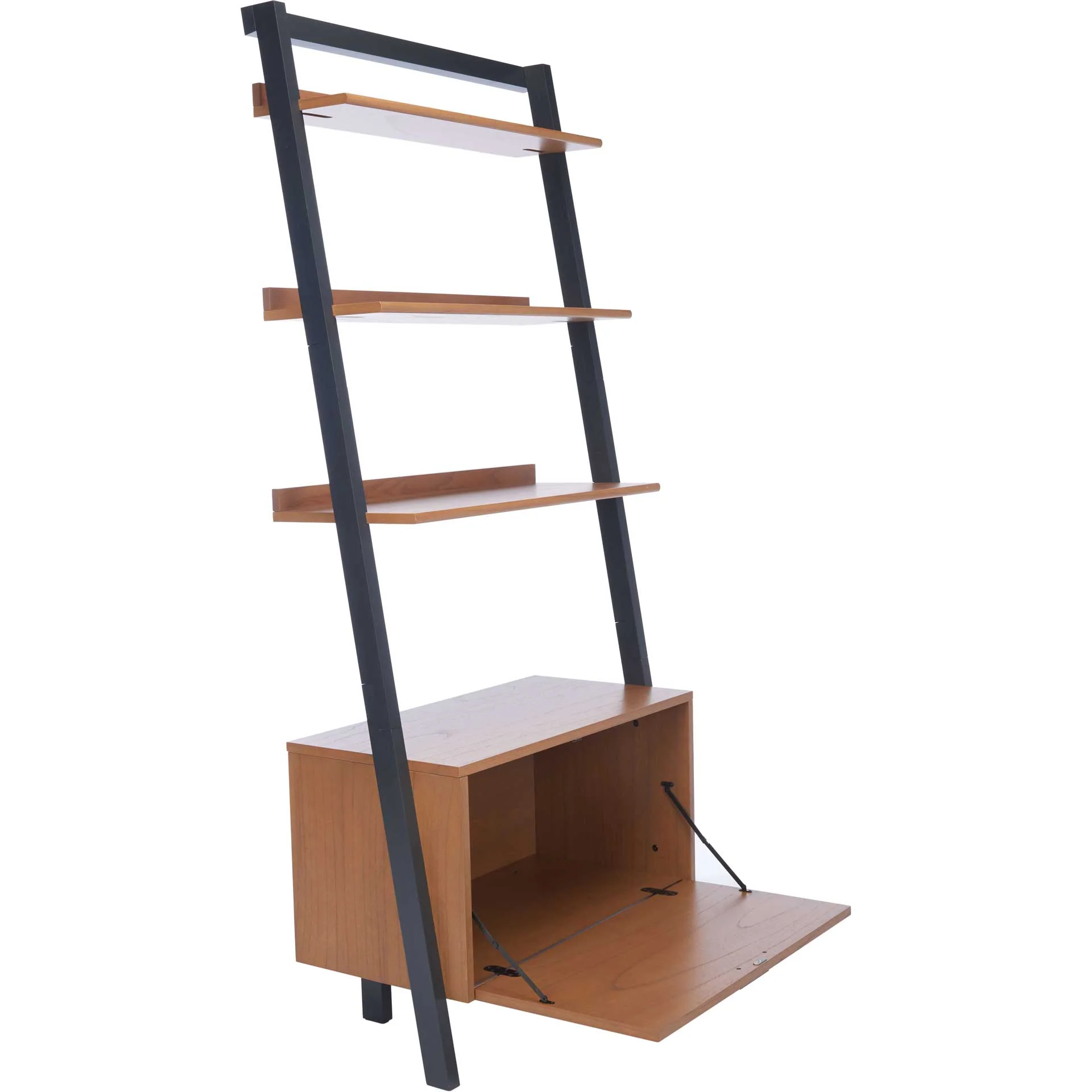 Vladan 3 Shelf 1 Door Etagere Natural/Charcoal - Image 2