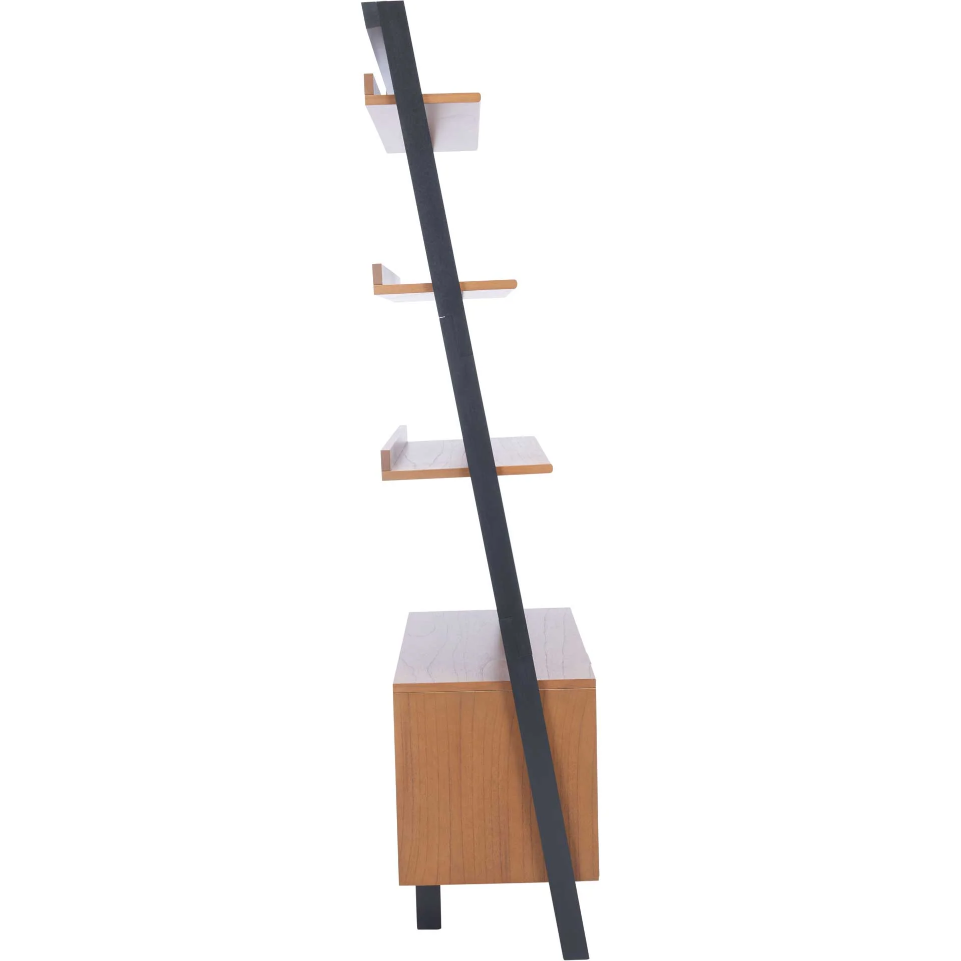 Vladan 3 Shelf 1 Door Etagere Natural/Charcoal - Image 3