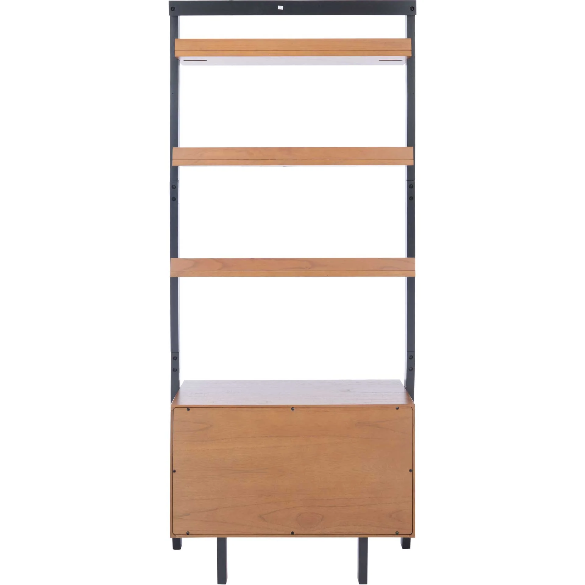 Vladan 3 Shelf 1 Door Etagere Natural/Charcoal - Image 4