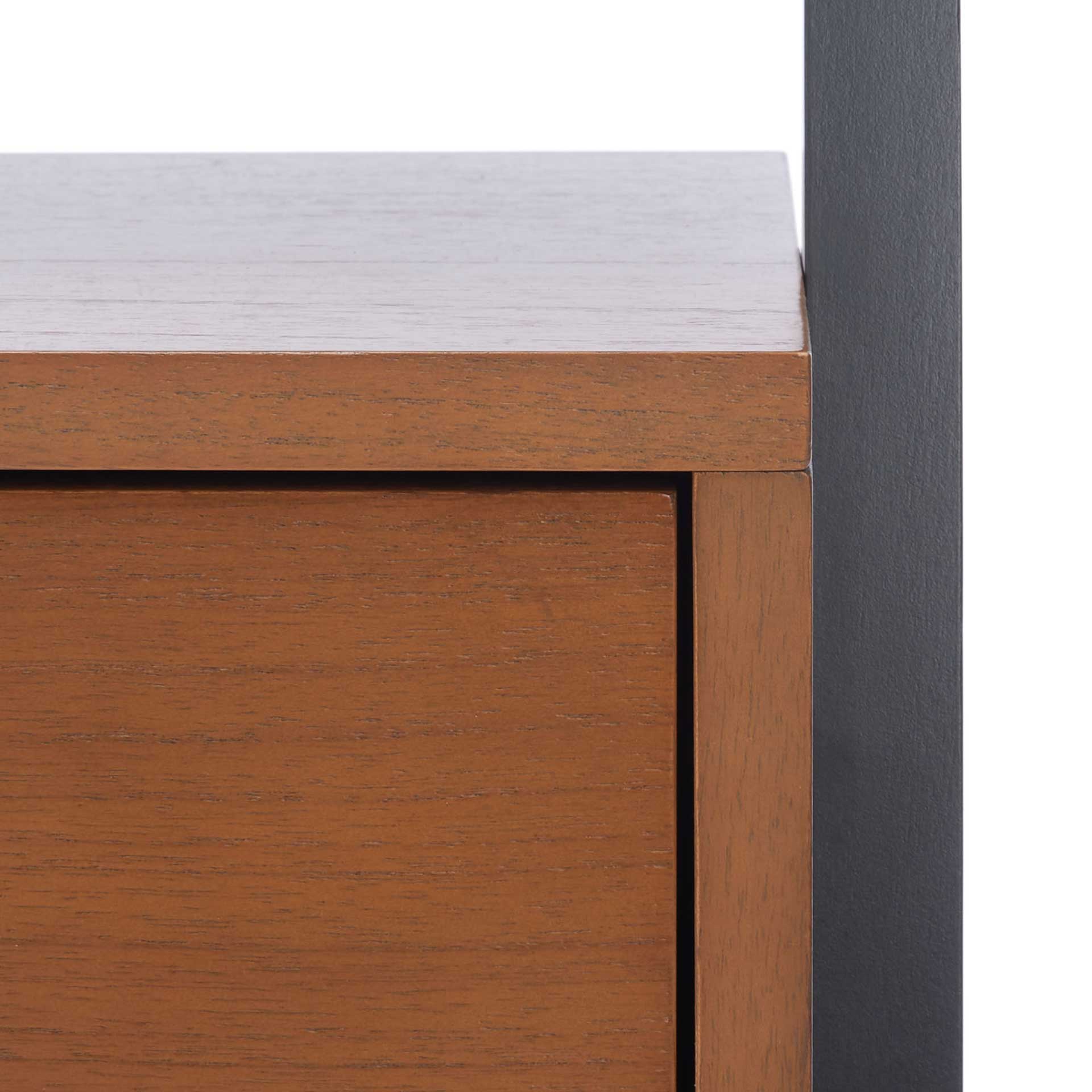 Vladan 3 Shelf 1 Door Etagere Natural/Charcoal - Image 5