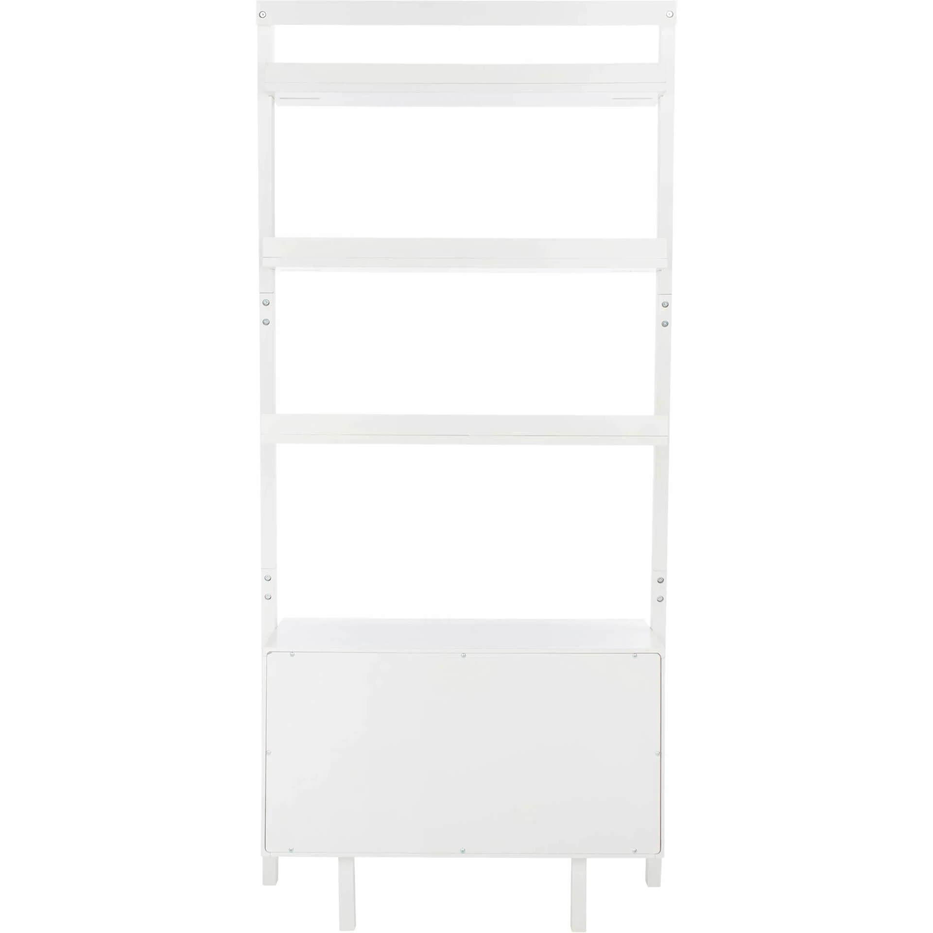Vladan 3 Shelf 1 Door Etagere White - Image 3