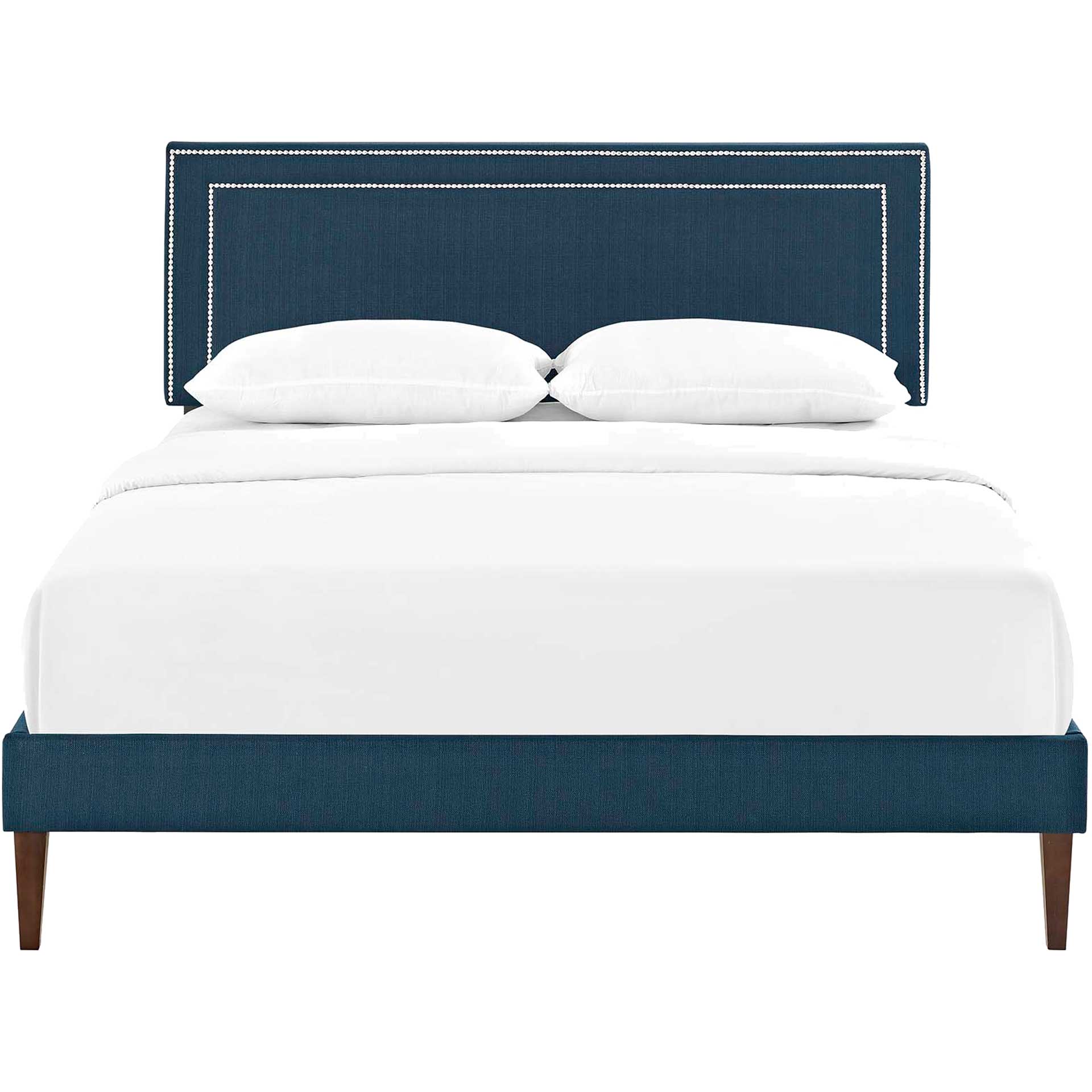 Volga Fabric Platform Bed Azure - Image 2
