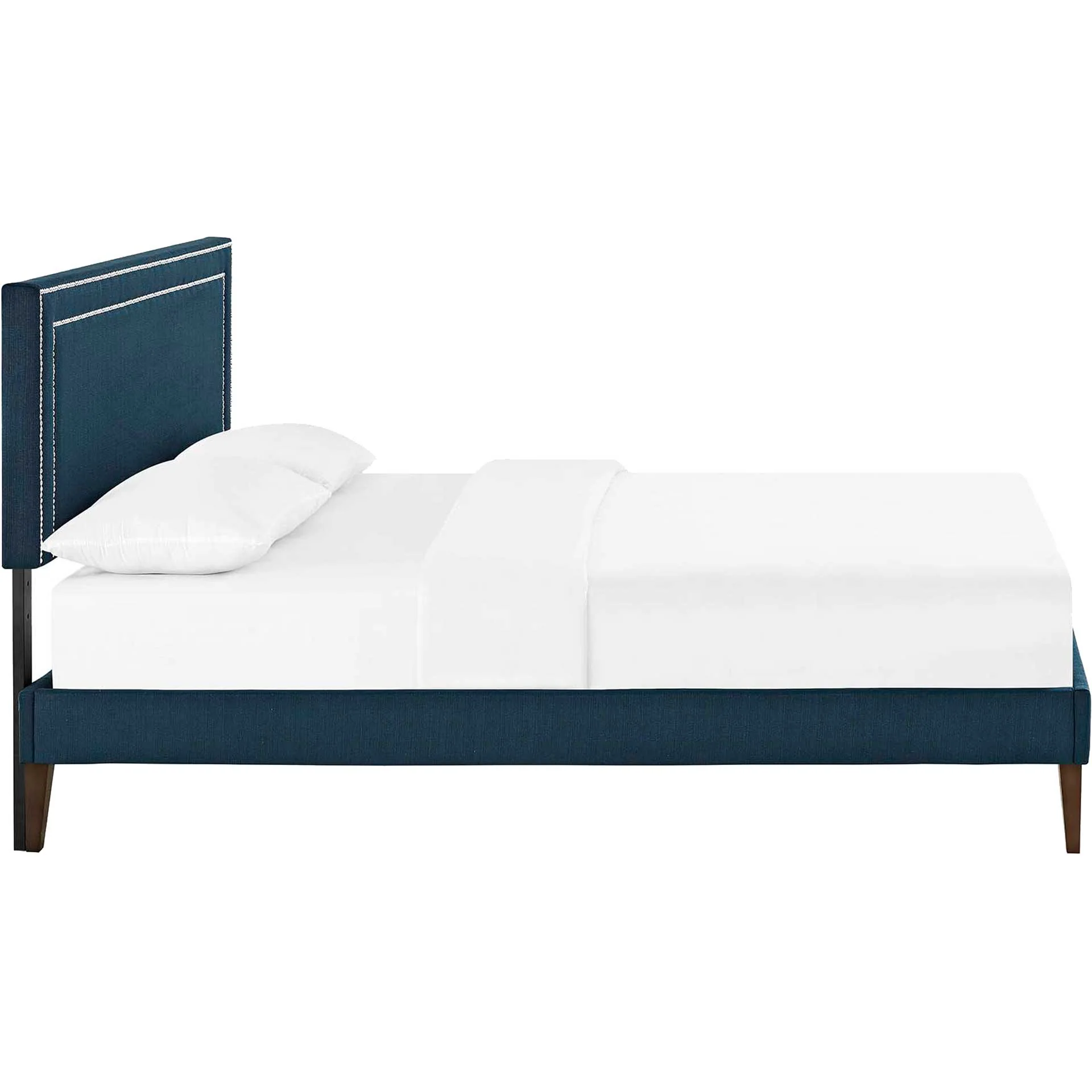 Volga Fabric Platform Bed Azure - Image 3