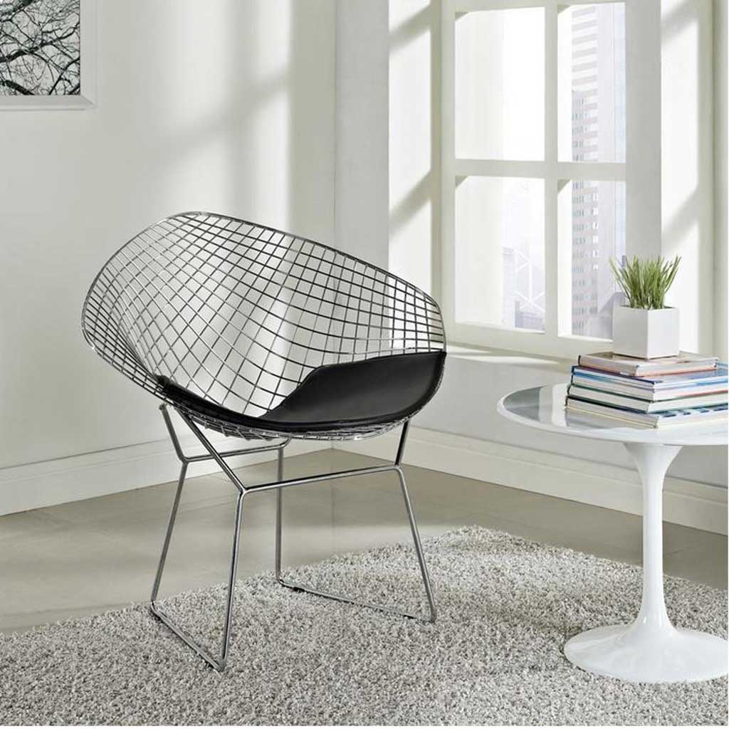 Wade Diamond Chair Black - Image 4
