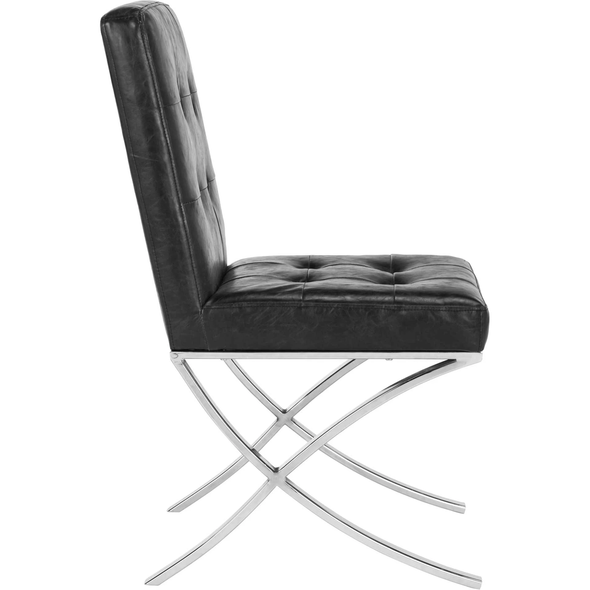 Wade Tufted Side Chair Black - Image 3
