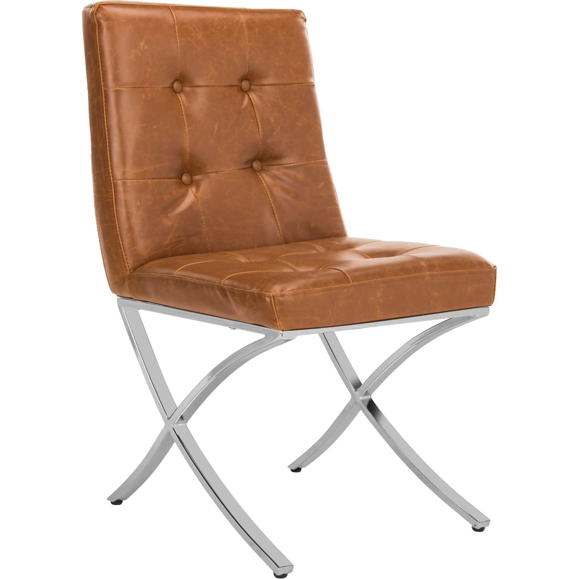 Wade Tufted Side Chair Light Brown - Image 2