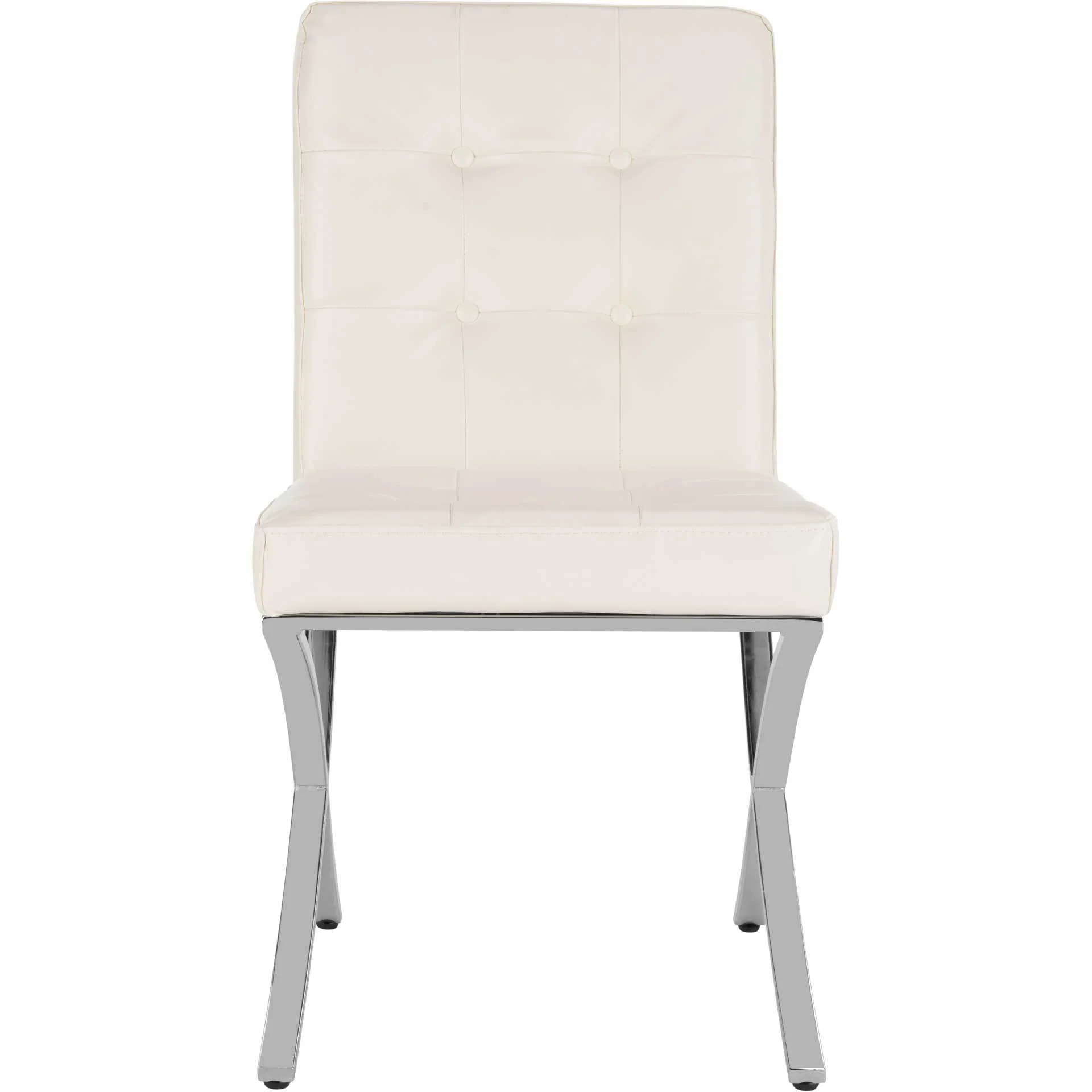 Wade Tufted Side Chair White - Image 2