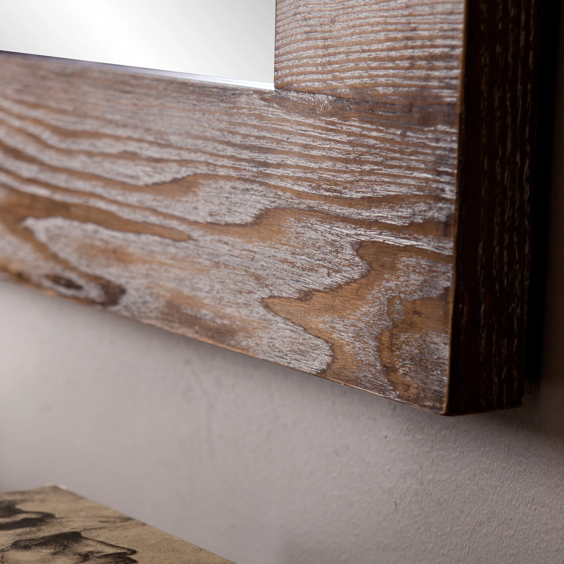 Wagars Wall Mirror Burnt Oak/Black - Image 3