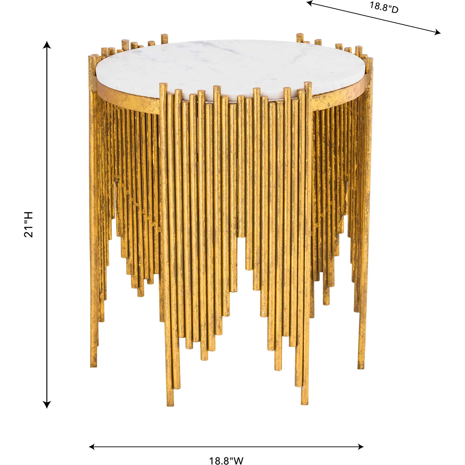 Walai Side Table Gold - Image 4