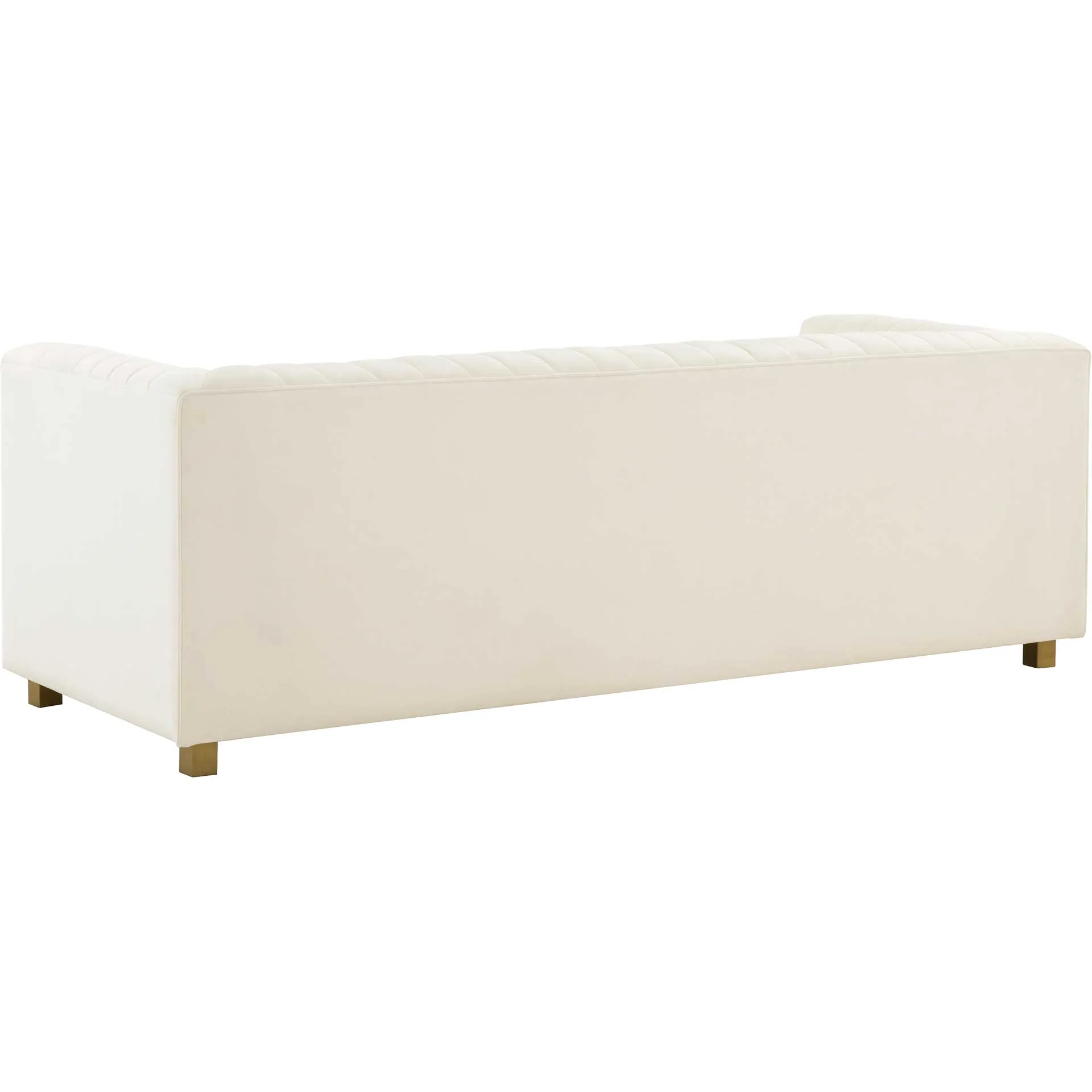 Walsh Velvet Sofa Cream - Image 3
