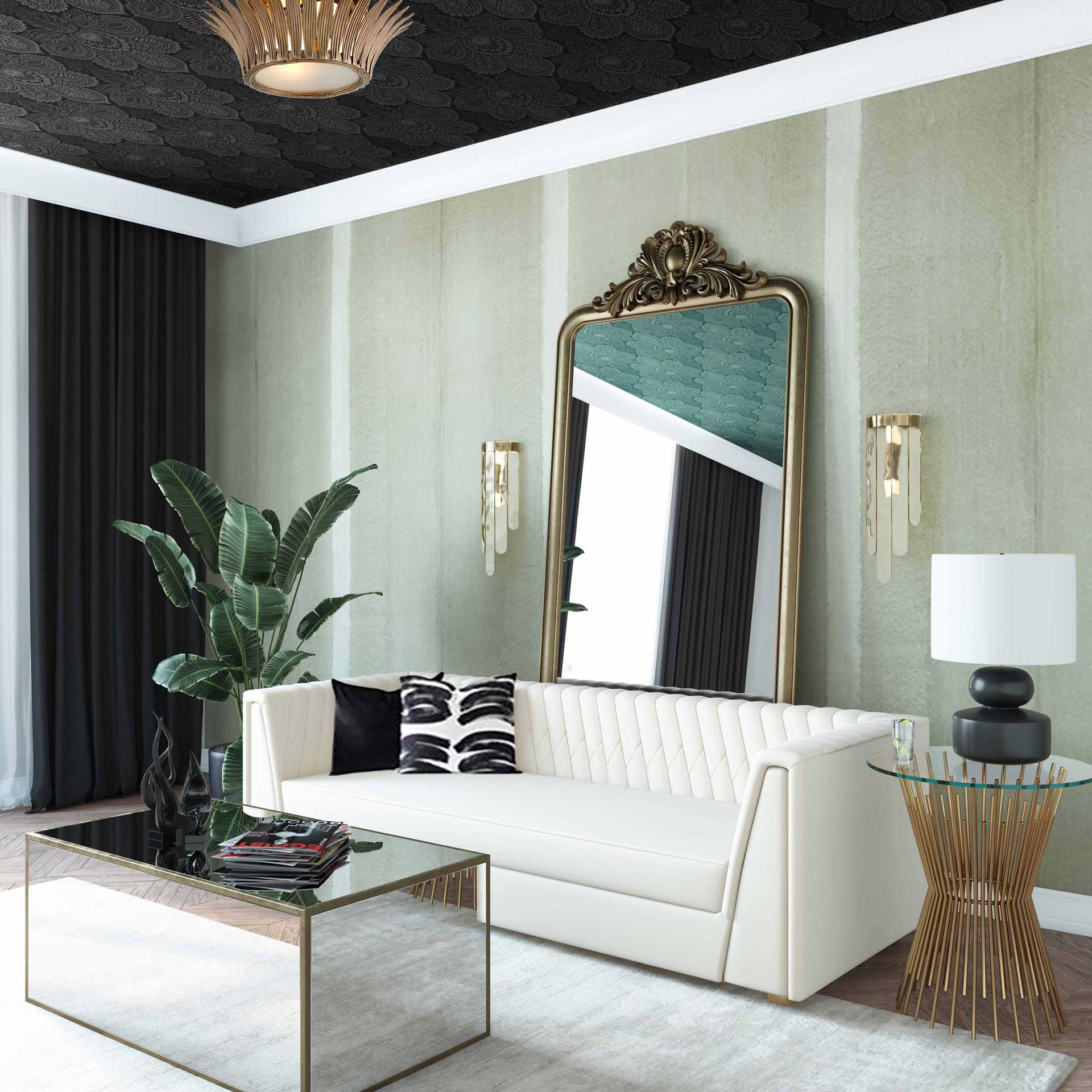 Walsh Velvet Sofa Cream - Image 6
