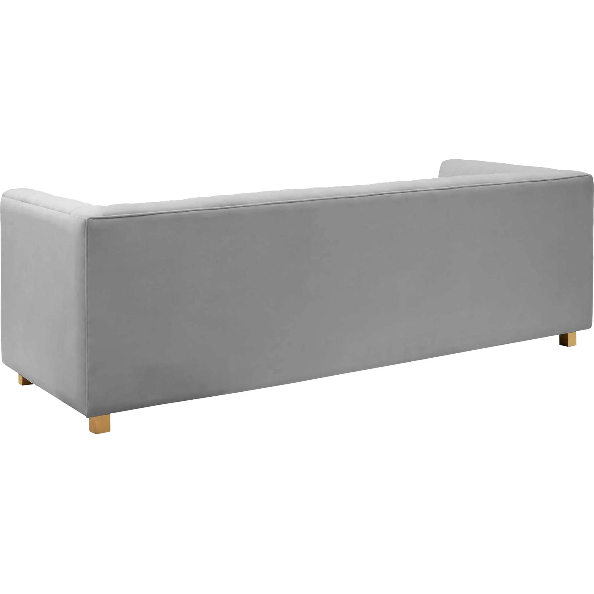 Walsh Velvet Sofa Light Gray - Image 3