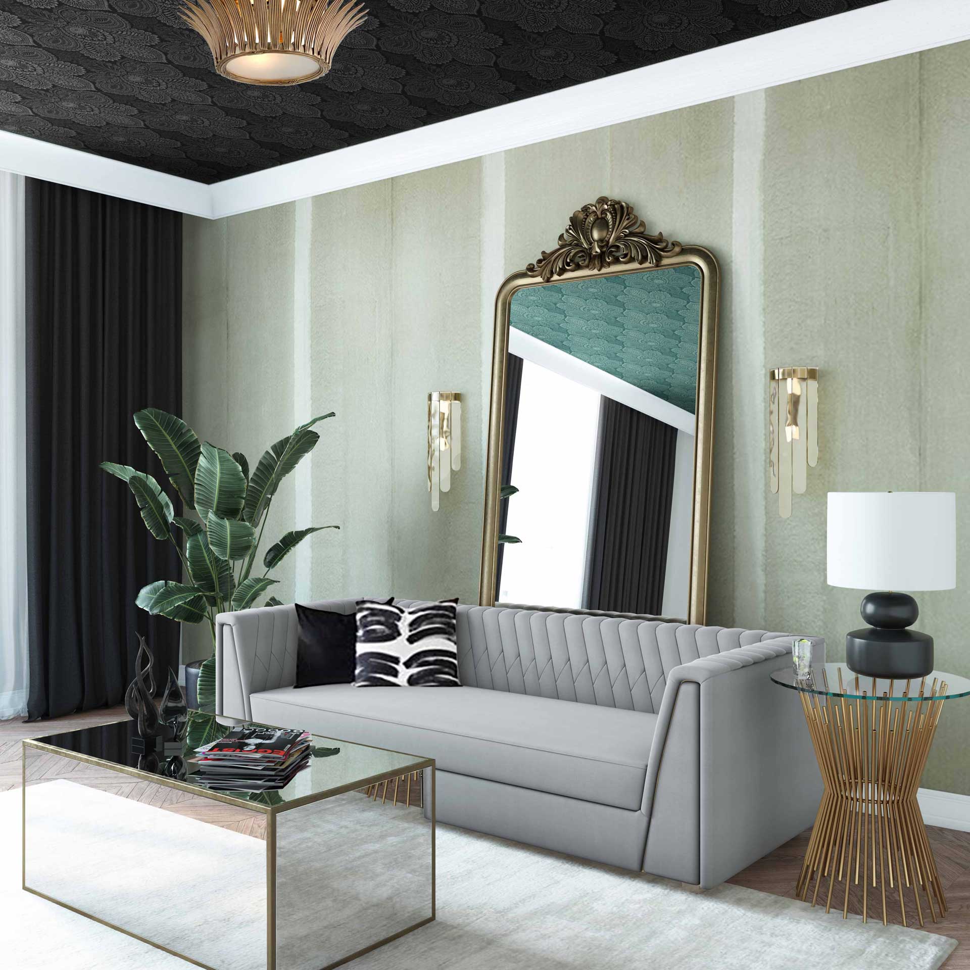 Walsh Velvet Sofa Light Gray - Image 6