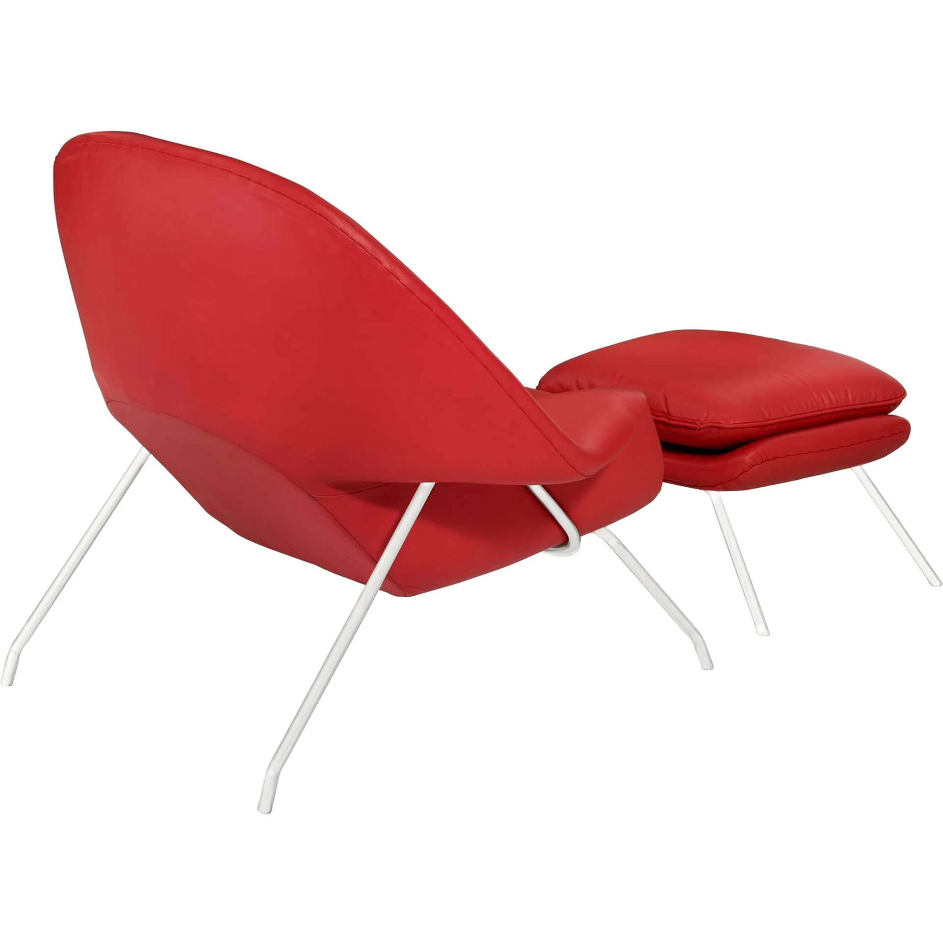 Wander Leather Lounge Chair Red - Image 3