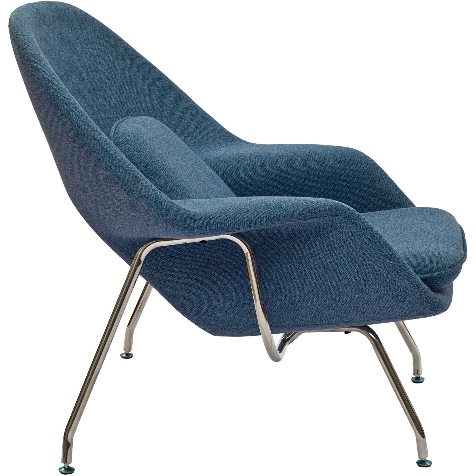 Wander Lounge Chair Blue Tweed - Image 3