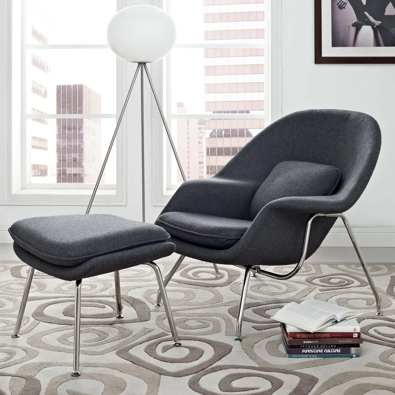 Wander Lounge Chair Dark Gray - Image 4