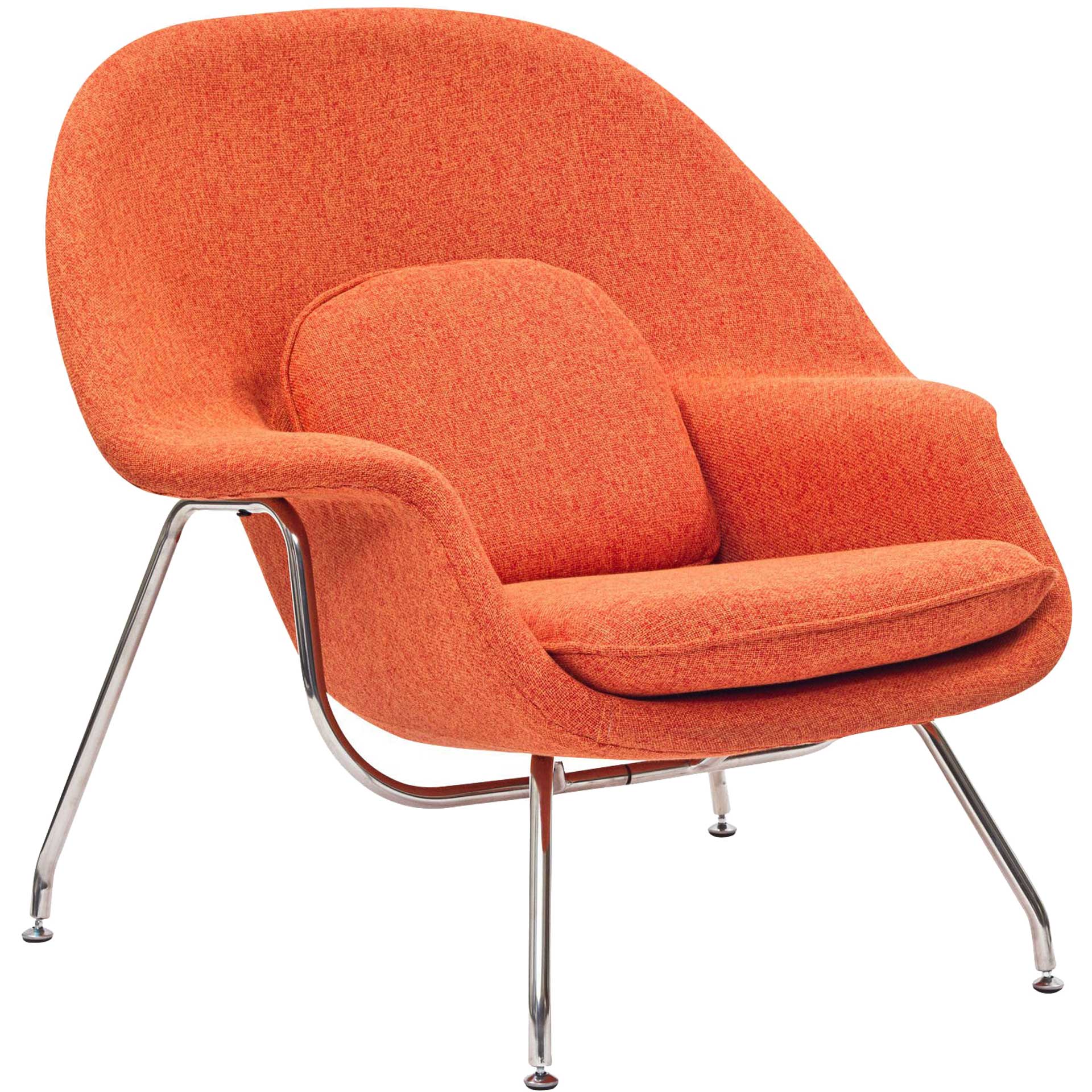 Wander Lounge Chair Orange Tweed - Image 3