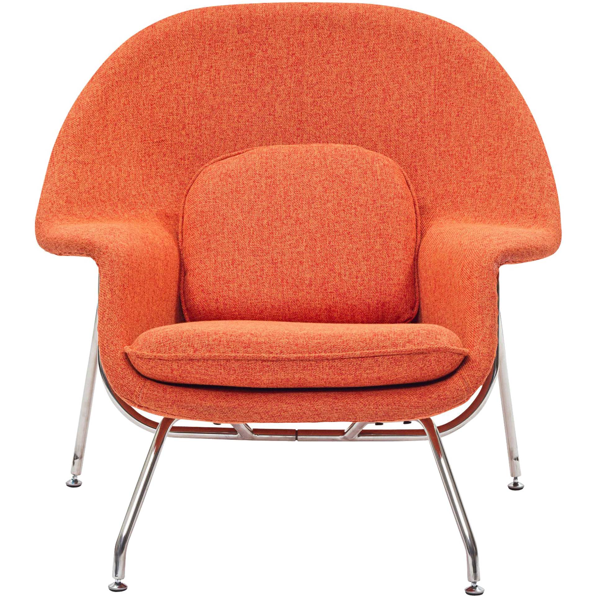 Wander Lounge Chair Orange Tweed - Image 4