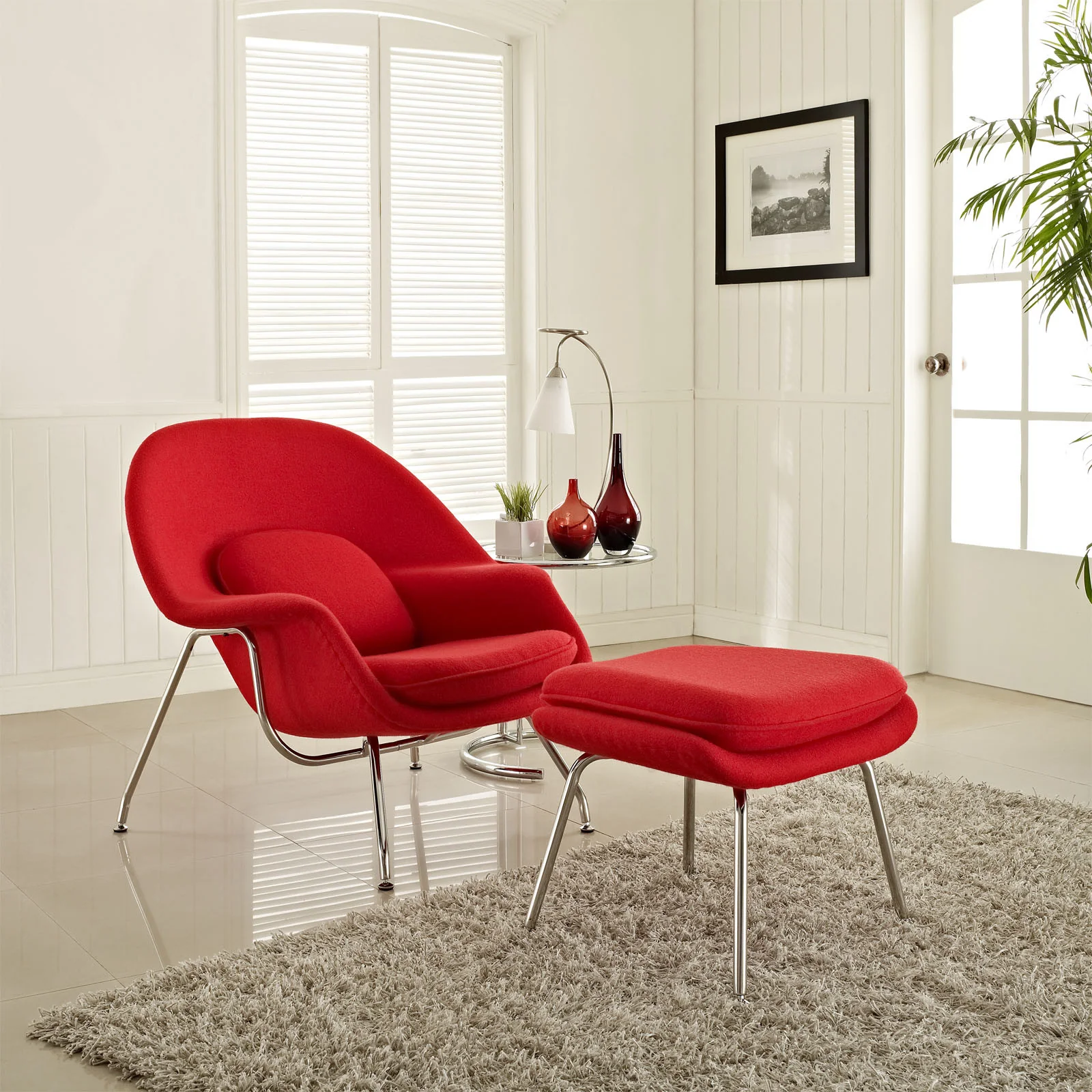 Wander Lounge Chair Red - Image 4