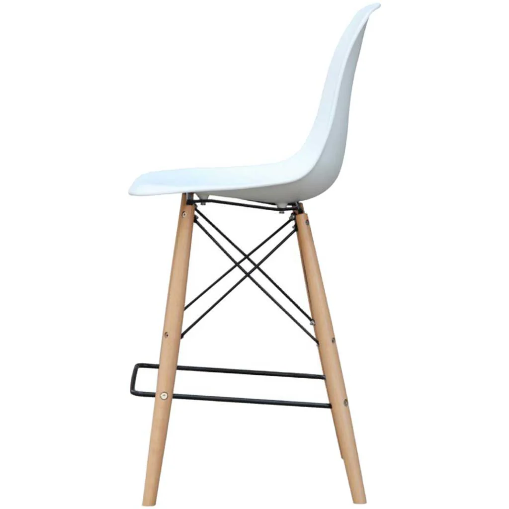 Warren Bar Chair White - Image 4