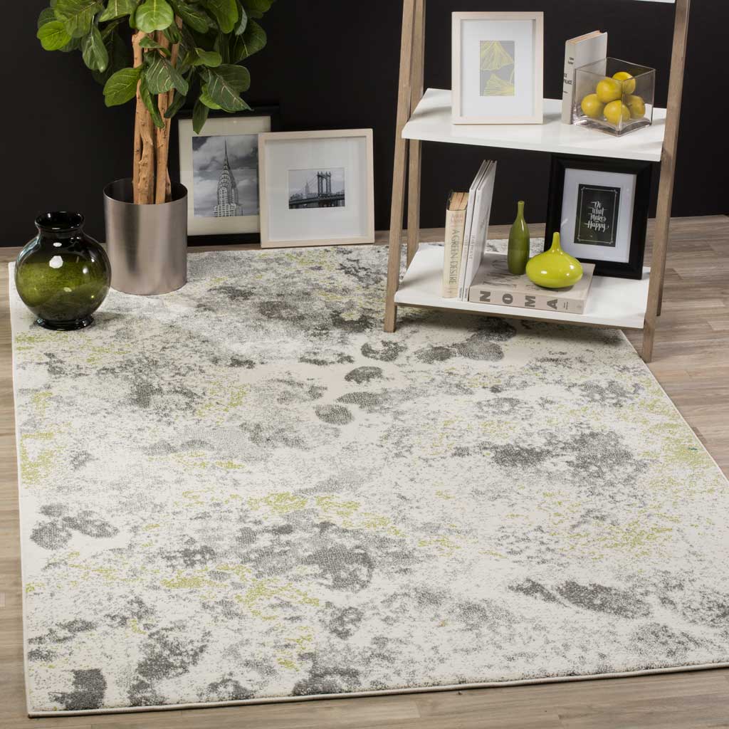 Watercolor Ivory/Gray Area Rug - Image 7
