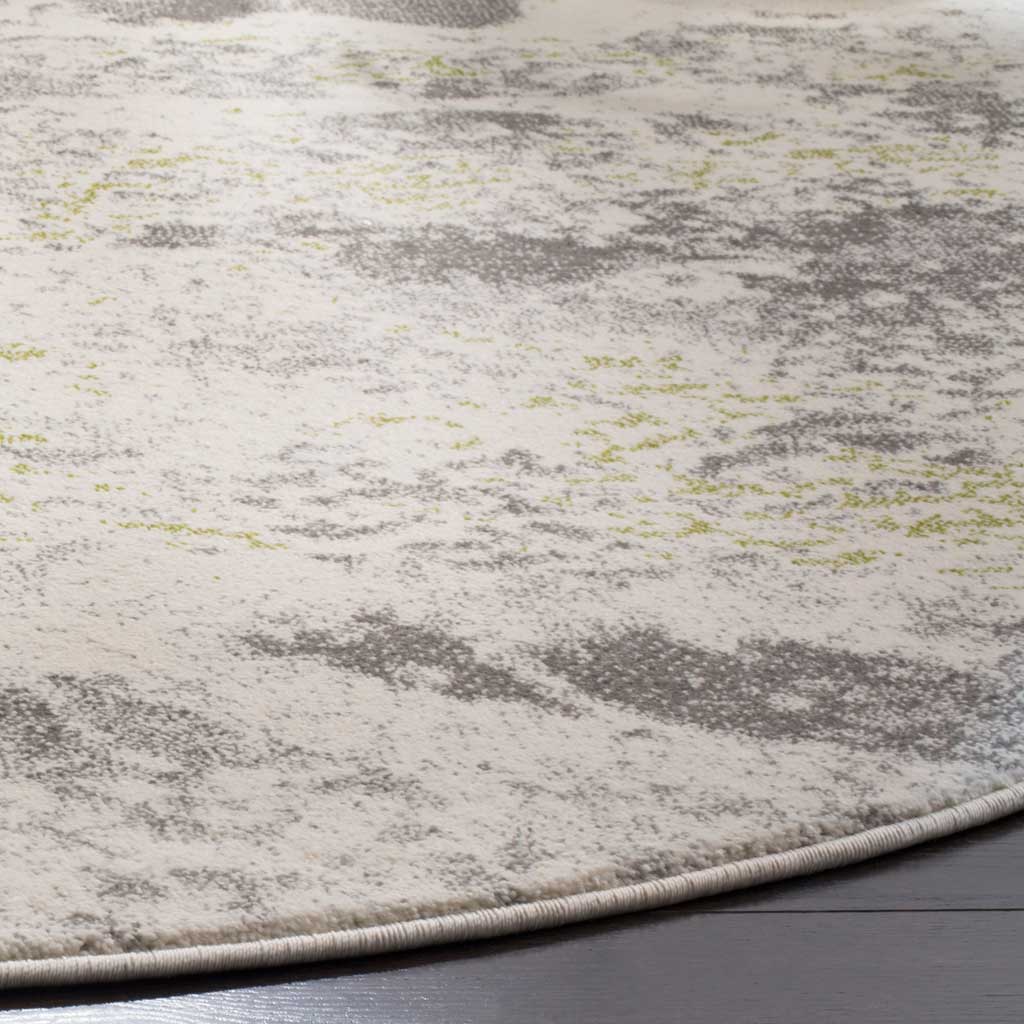 Watercolor Ivory/Gray Round Rug - Image 2