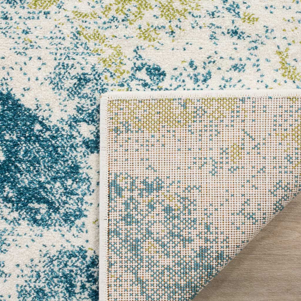 Watercolor Ivory/Light Blue Area Rug - Image 5