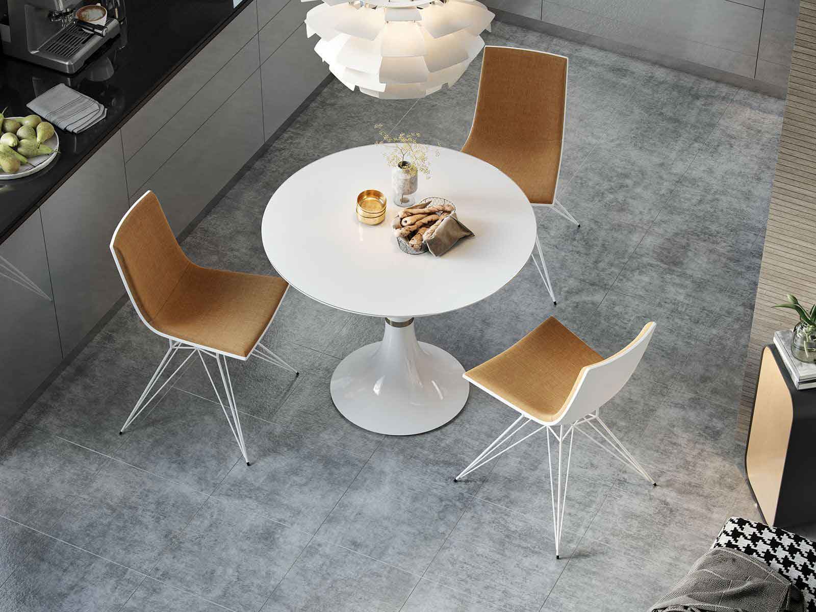 Waterloo Dining Table White Glass/White Lacquer - Image 6