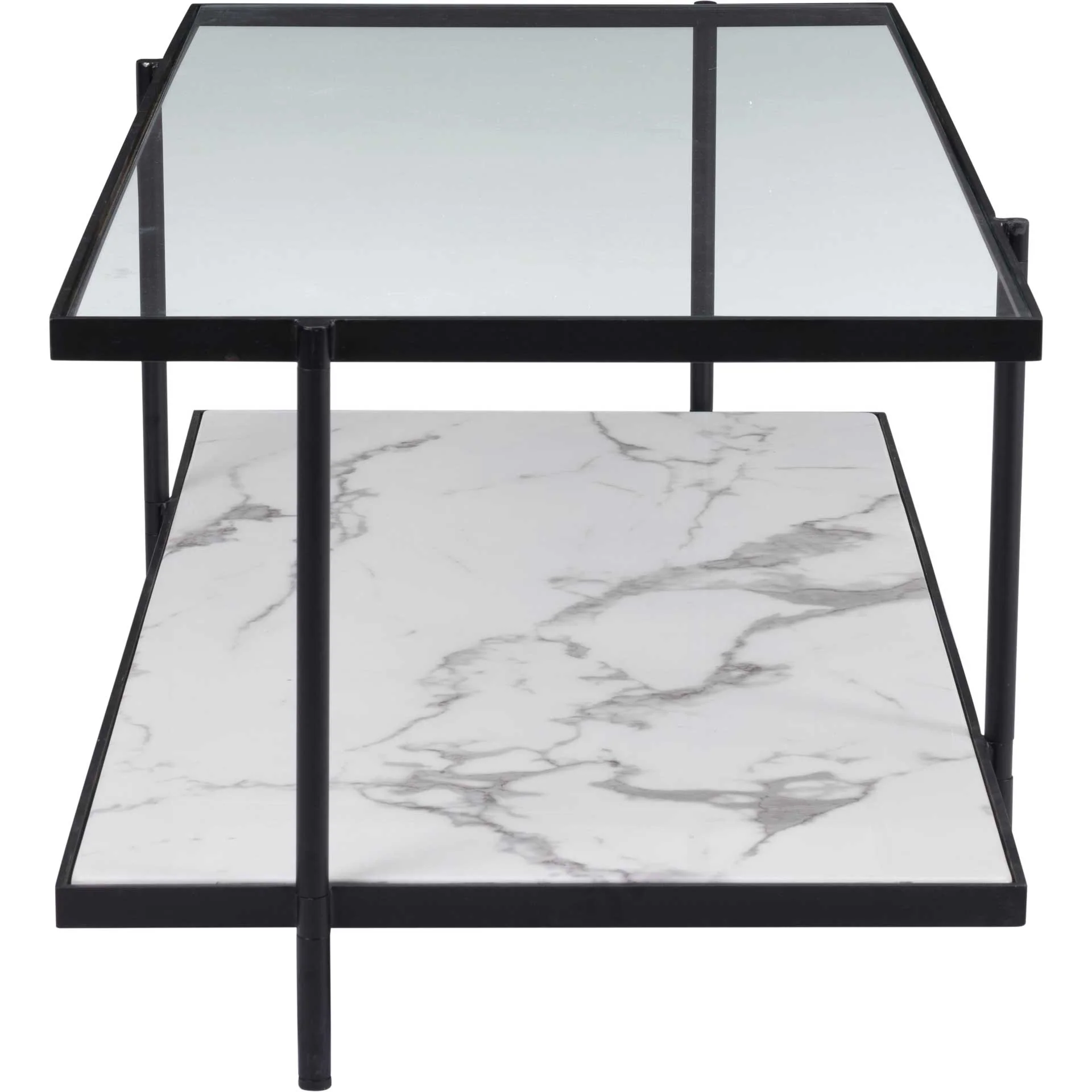 Watts Coffee Table Matte Black/Stone - Image 2