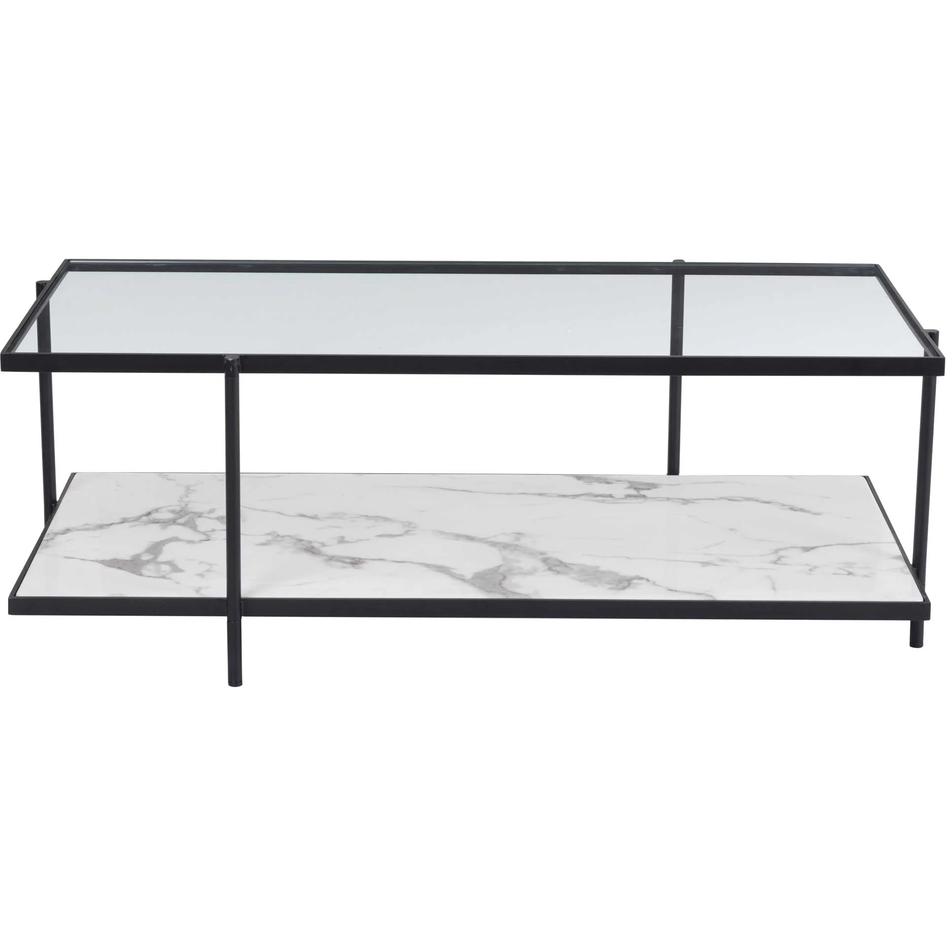 Watts Coffee Table Matte Black/Stone - Image 3