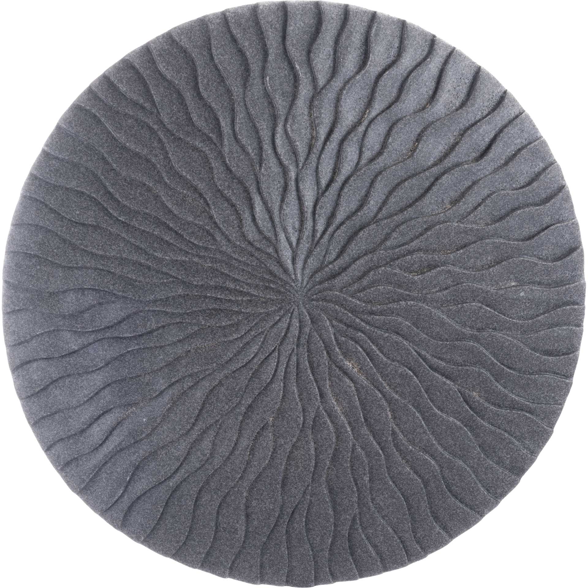 Wave Round Plaque Dark Gray - Image 3