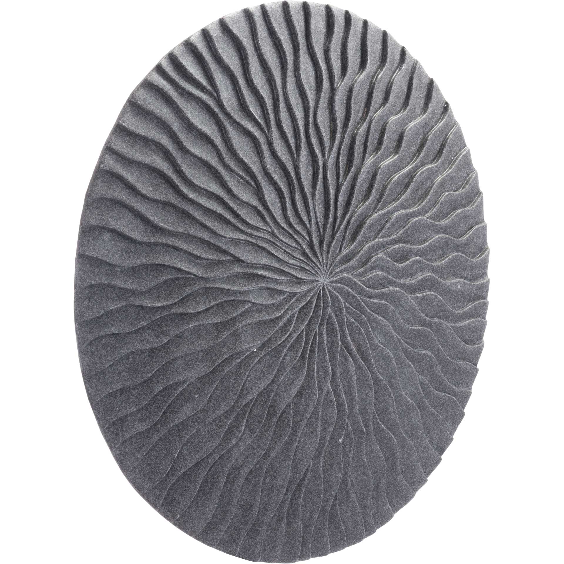 Wave Round Plaque Dark Gray - Image 4