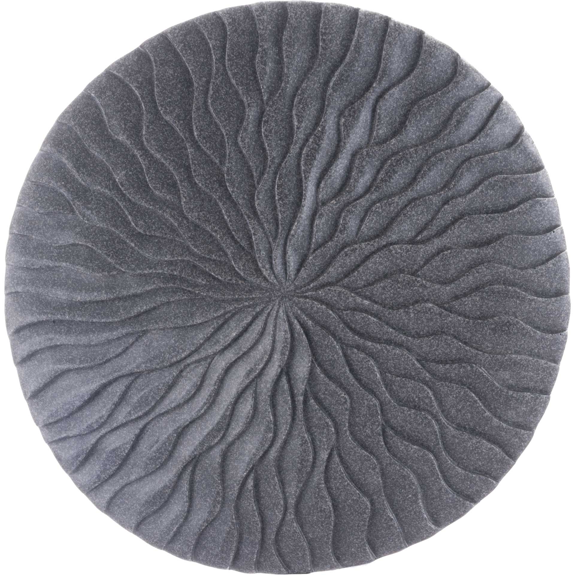 Wave Round Plaque Dark Gray - Image 5